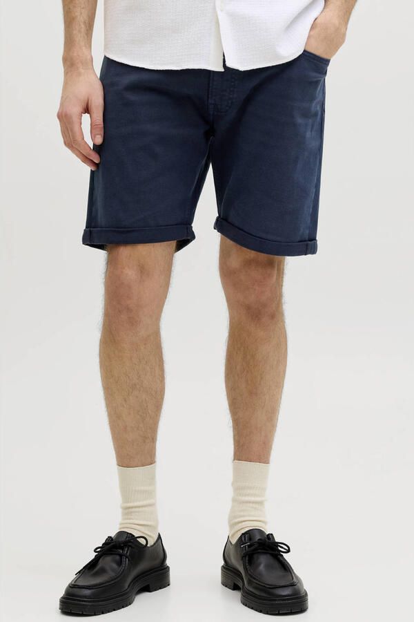 JJ REBEL JREBRICKY denim regular short donkerblauw