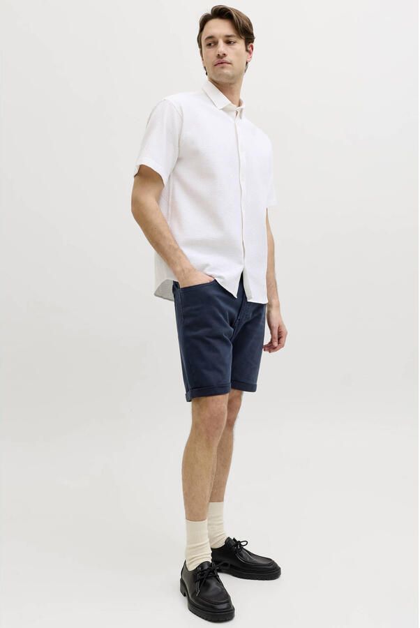 JJ REBEL JREBRICKY denim regular short donkerblauw - Foto 3