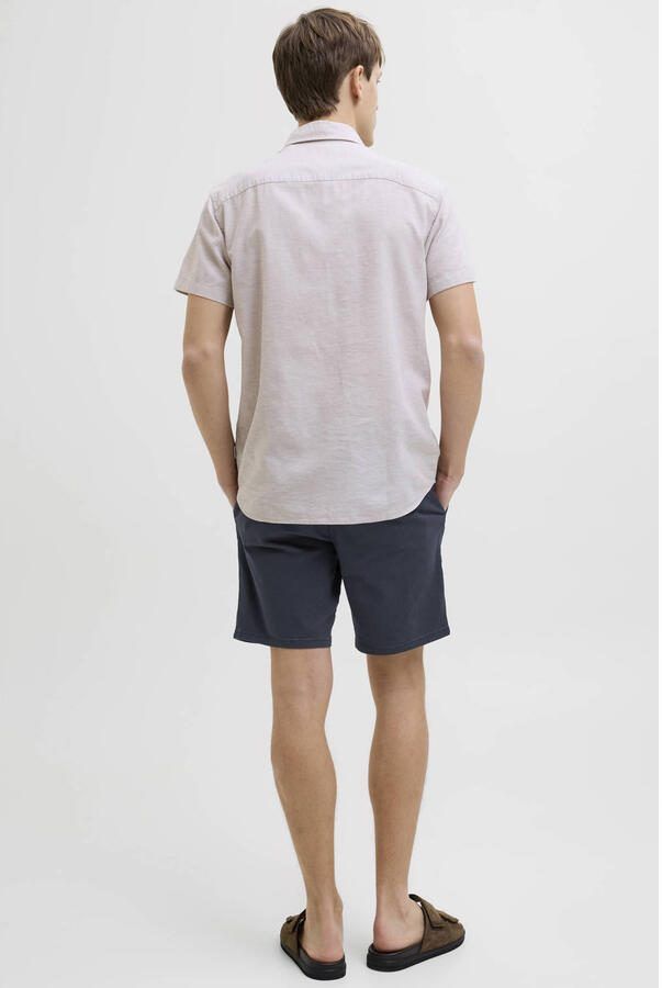 JJ REBEL JREBSHARP regular chino short donkerblauw - Foto 3