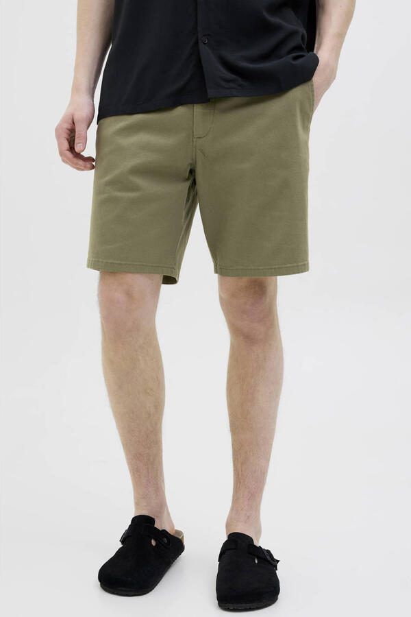 JJ REBEL JREBSHARP regular chino short olijfgroen - Foto 6