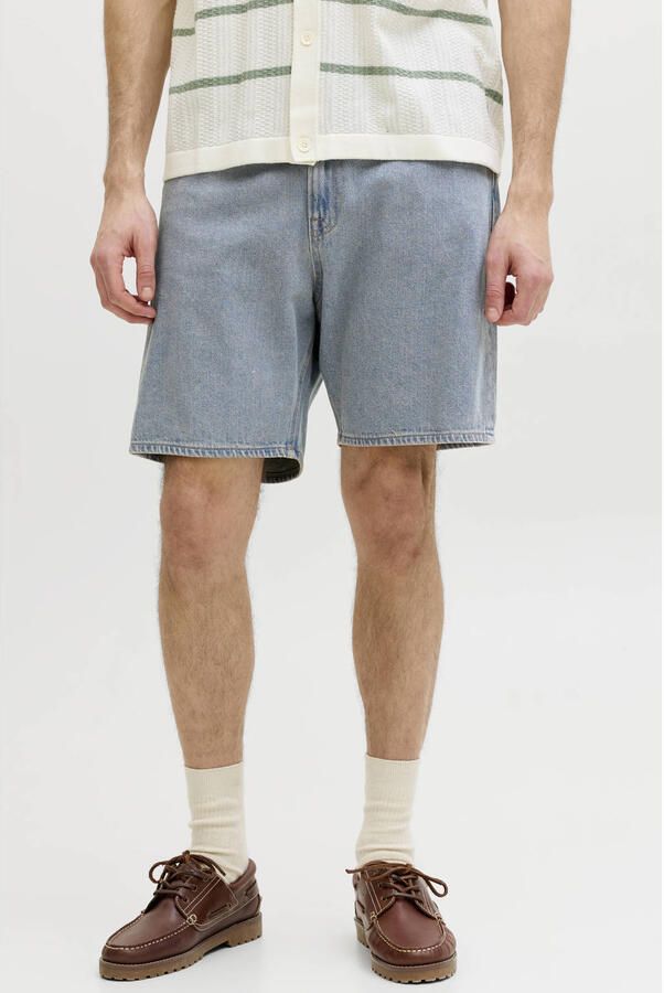 JJ REBEL JREBTAYLOR JJCRAFT relaxed denim short light blue denim