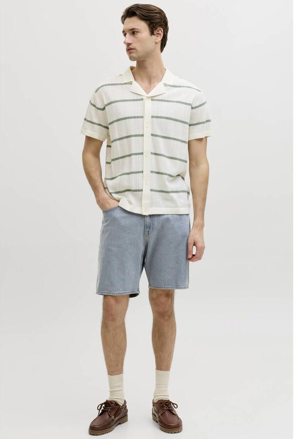 JJ REBEL JREBTAYLOR JJCRAFT relaxed denim short light blue denim - Foto 2
