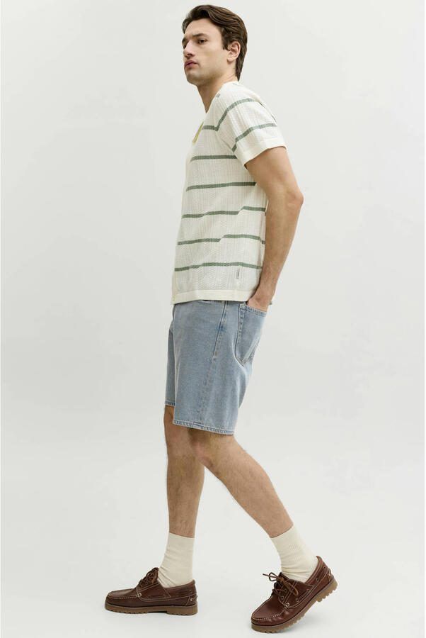 JJ REBEL JREBTAYLOR JJCRAFT relaxed denim short light blue denim - Foto 2