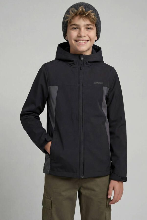 JJ REBEL JUNIOR softshell jas zwart