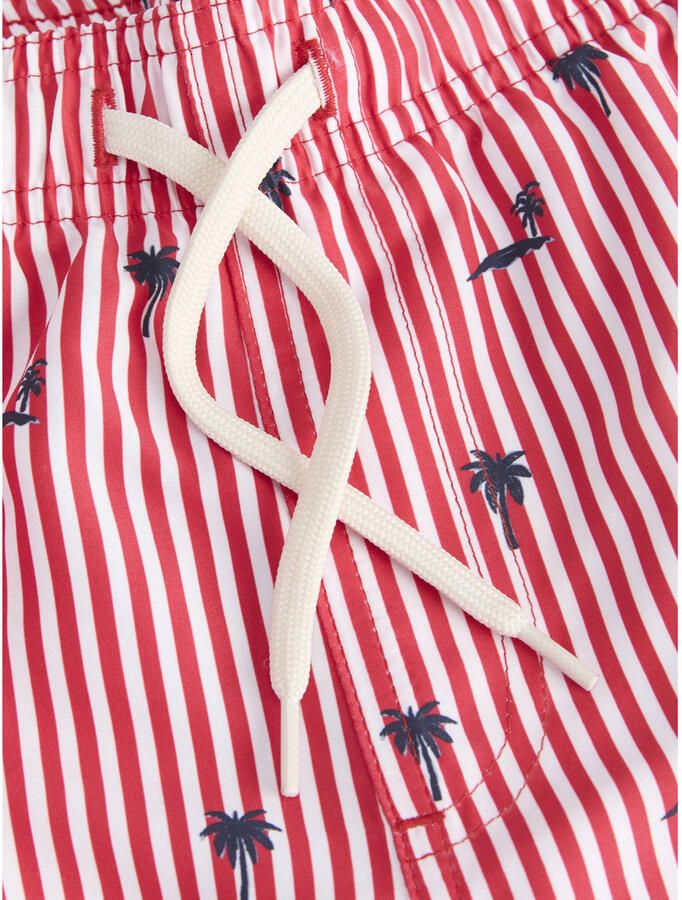 JJ REBEL JUNIOR gestreepte zwemshort rood - Foto 2