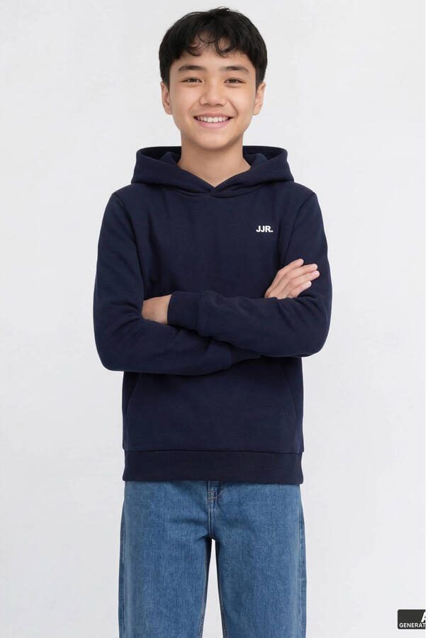 JJ REBEL JUNIOR hoodie donkerblauw