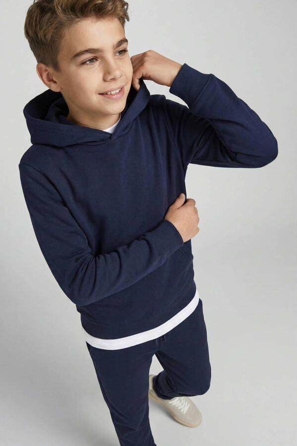 JJ REBEL JUNIOR hoodie donkerblauw