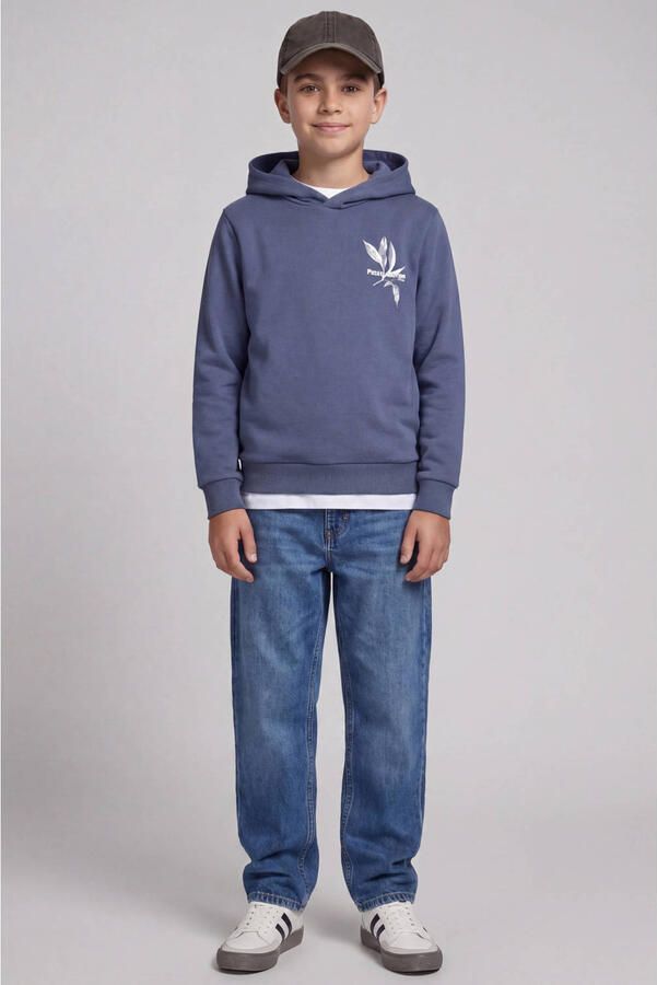 JJ REBEL JUNIOR hoodie met backprint blauw - Foto 2