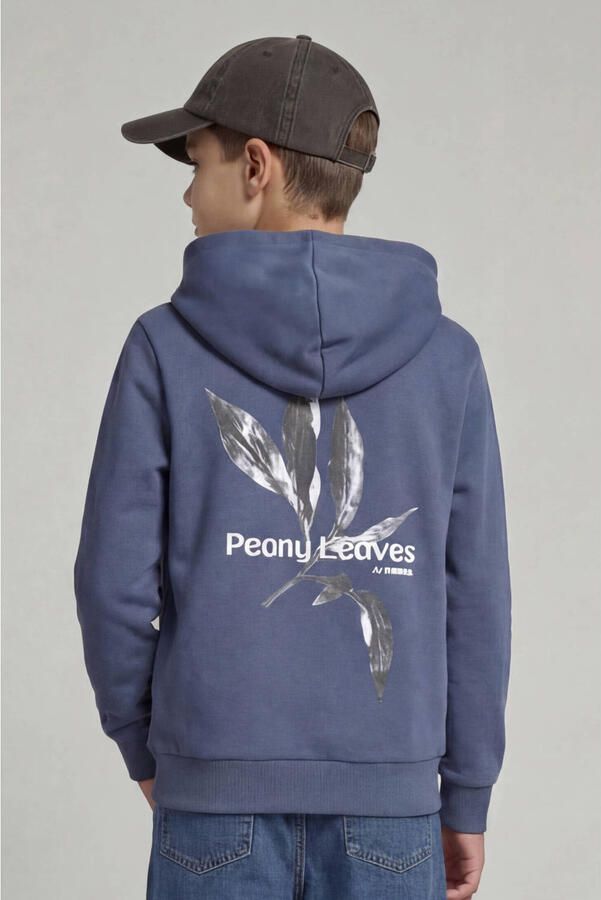 JJ REBEL JUNIOR hoodie met backprint blauw - Foto 3