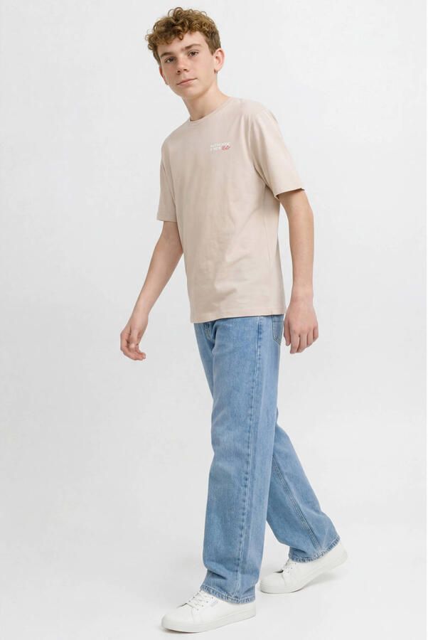 JJ REBEL JUNIOR JREBLEO JJCRAFT high waist baggy jeans medium blue denim - Foto 3