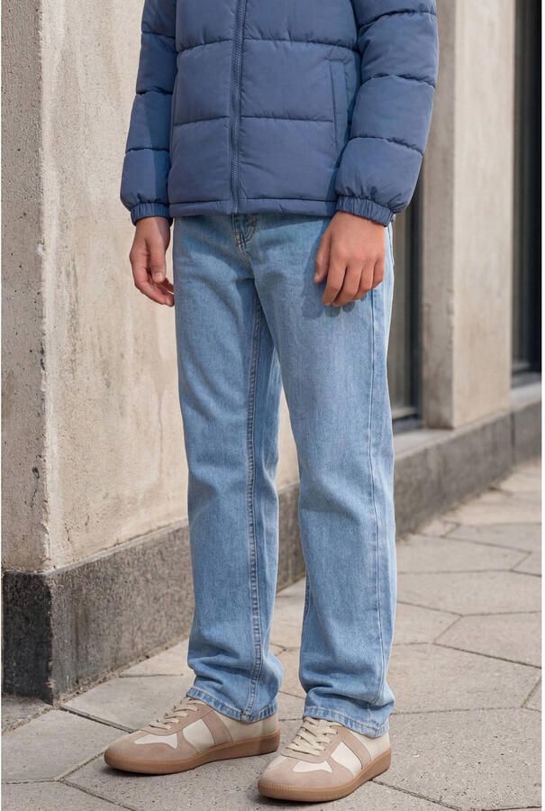 JJ REBEL JUNIOR JREBRYAN JJCRAFT high waist loose fit jeans light blue denim - Foto 2