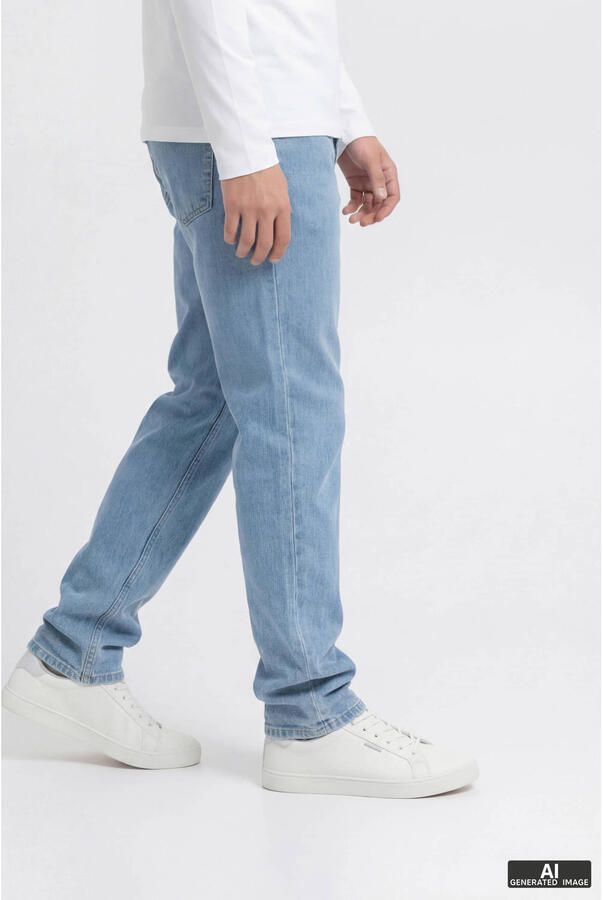 JJ REBEL JUNIOR JREBRYAN JJCRAFT high waist loose fit jeans light blue denim - Foto 3