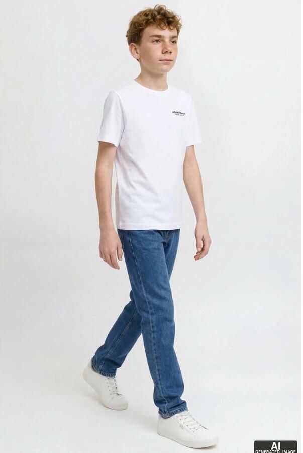 JJ REBEL JUNIOR JREBRYAN JJCRAFT loose fit jeans medium blue denim - Foto 3