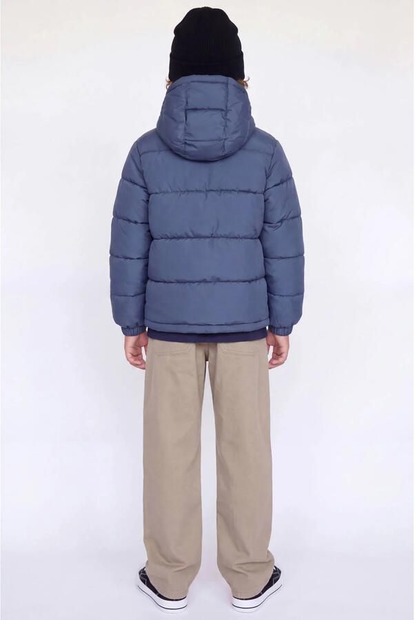 JJ REBEL JUNIOR pufferjas blauw Jongens Polyester Capuchon Effen - Foto 3