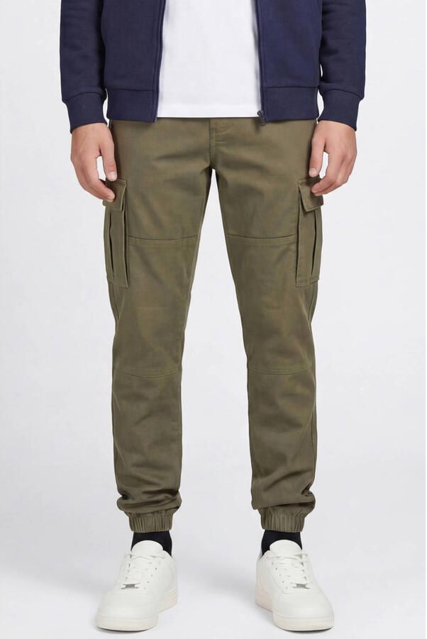 JJ REBEL JUNIOR regular casual broek groen