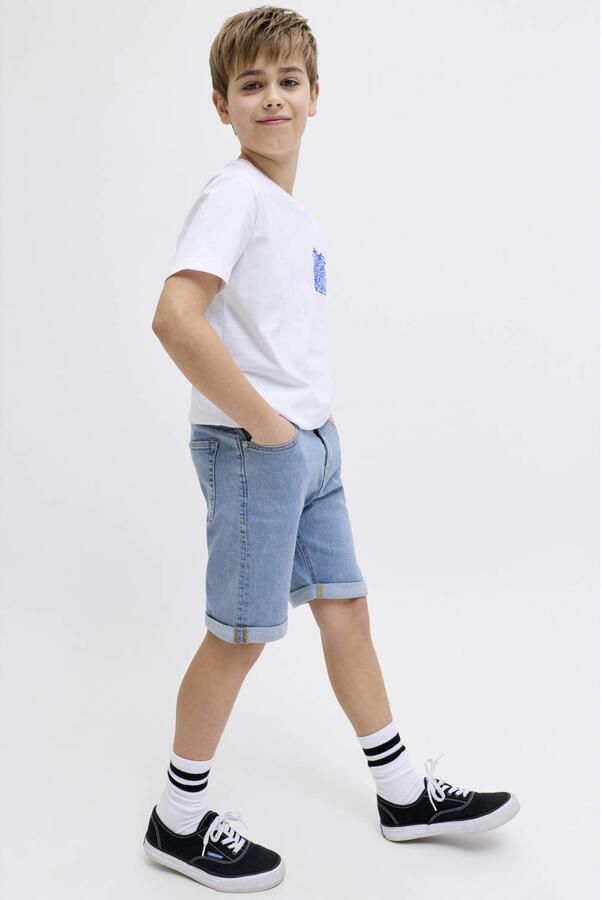 JJ REBEL JUNIOR regular waist denim short medium blue denim - Foto 3