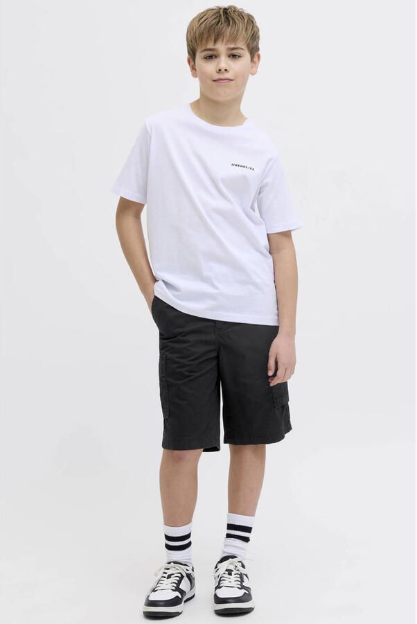 JJ REBEL JUNIOR relaxed cargo short zwart - Foto 3