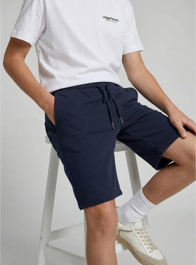 JJ REBEL JUNIOR slim sweatshort donkerblauw - Foto 2