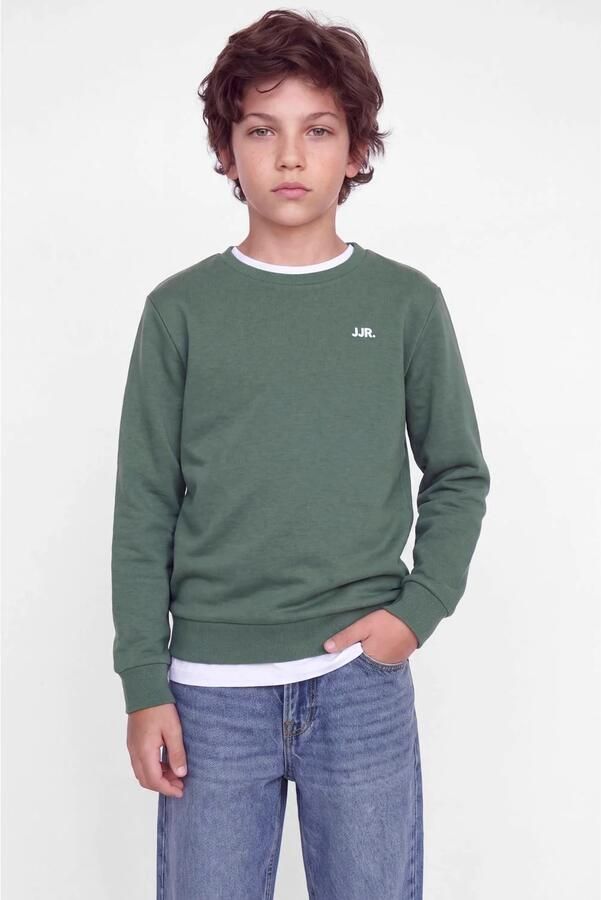 JJ REBEL JUNIOR sweater groen Effen | Sweater van