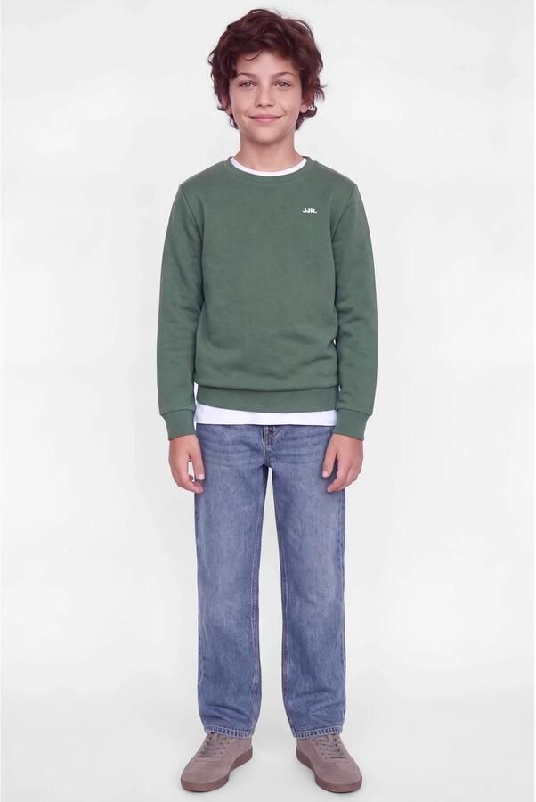 JJ REBEL JUNIOR sweater groen Effen | Sweater van - Foto 2