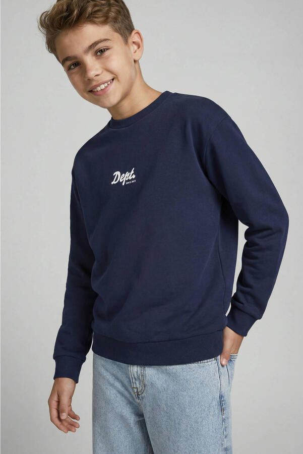 JJ REBEL JUNIOR sweater met backprint donkerblauw - Foto 2