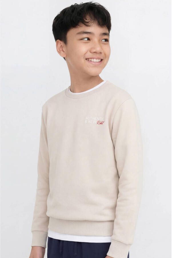 JJ REBEL JUNIOR sweater met backprint ecru - Foto 2