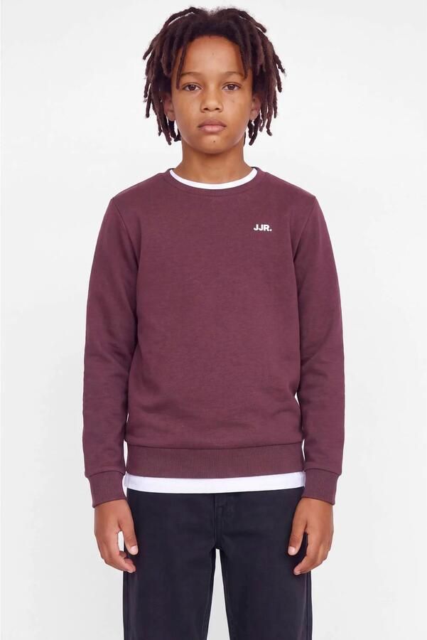 JJ REBEL JUNIOR sweater wijnrood Effen