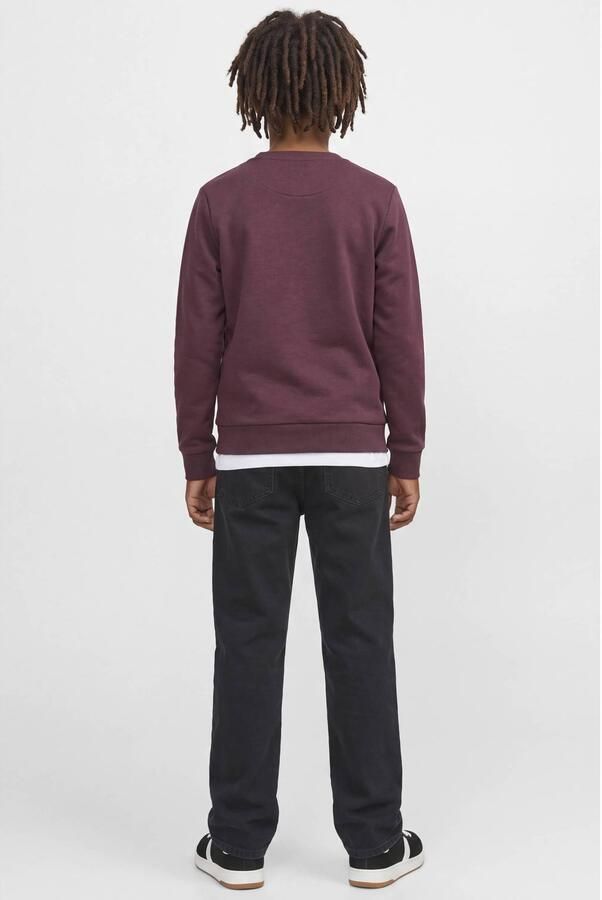 JJ REBEL JUNIOR sweater wijnrood Effen - Foto 3
