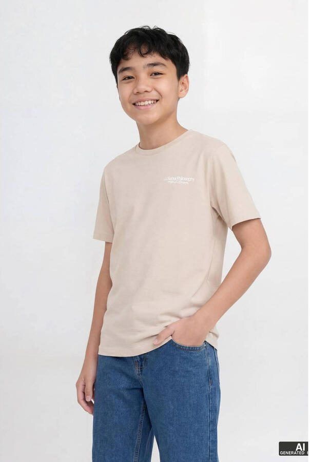 JJ REBEL JUNIOR T-shirt beige