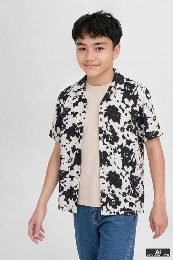 JJ REBEL JUNIOR T-shirt beige - Foto 2
