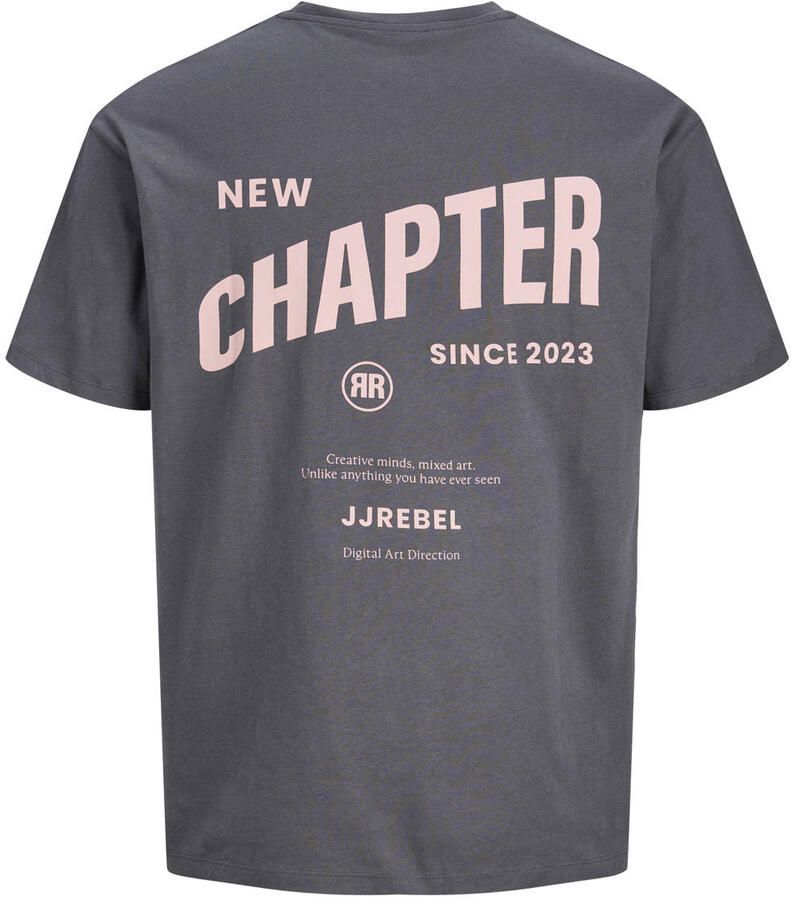 JJ REBEL JUNIOR T-shirt met backprint grijs - Foto 2