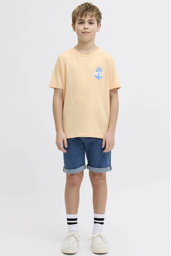 JJ REBEL JUNIOR T-shirt met backprint oranje - Foto 3