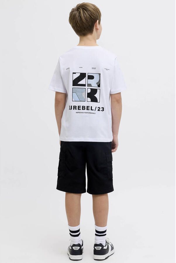 JJ REBEL JUNIOR T-shirt met backprint wit - Foto 3