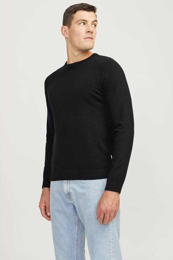 JJ REBEL pullover JREBCALLUM zwart