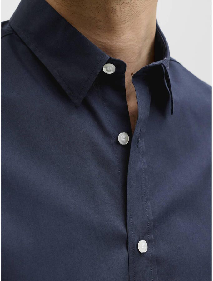 JJ REBEL regular casual overhemd donkerblauw - Foto 2