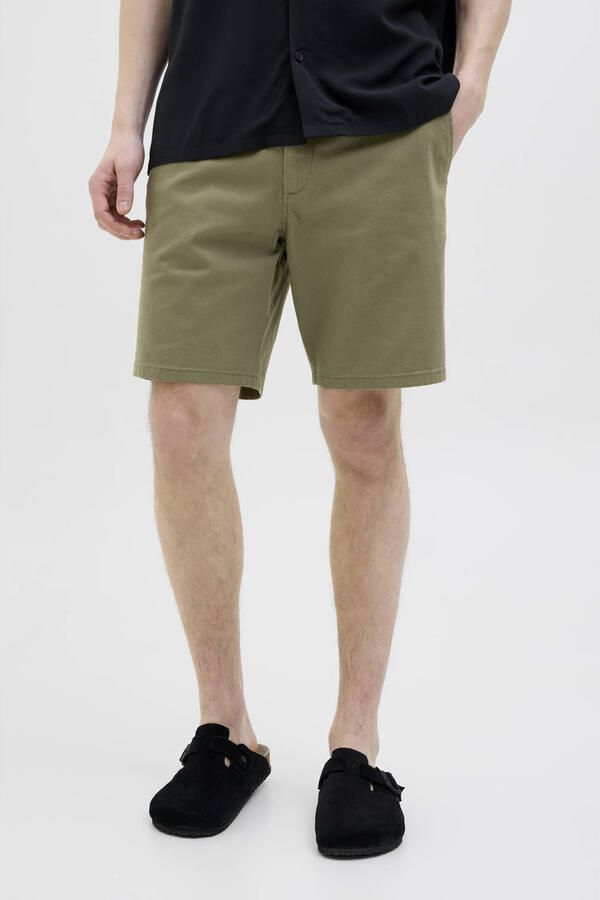 JJ REBEL regular chino short olijfgroen - Foto 3