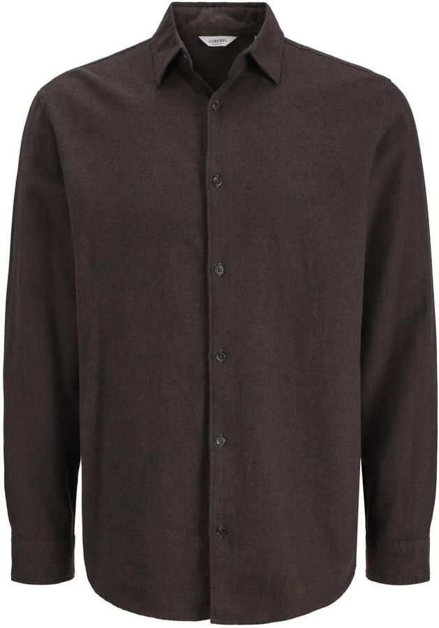 JJ REBEL regular fit casual gemêleerd overhemd delicioso
