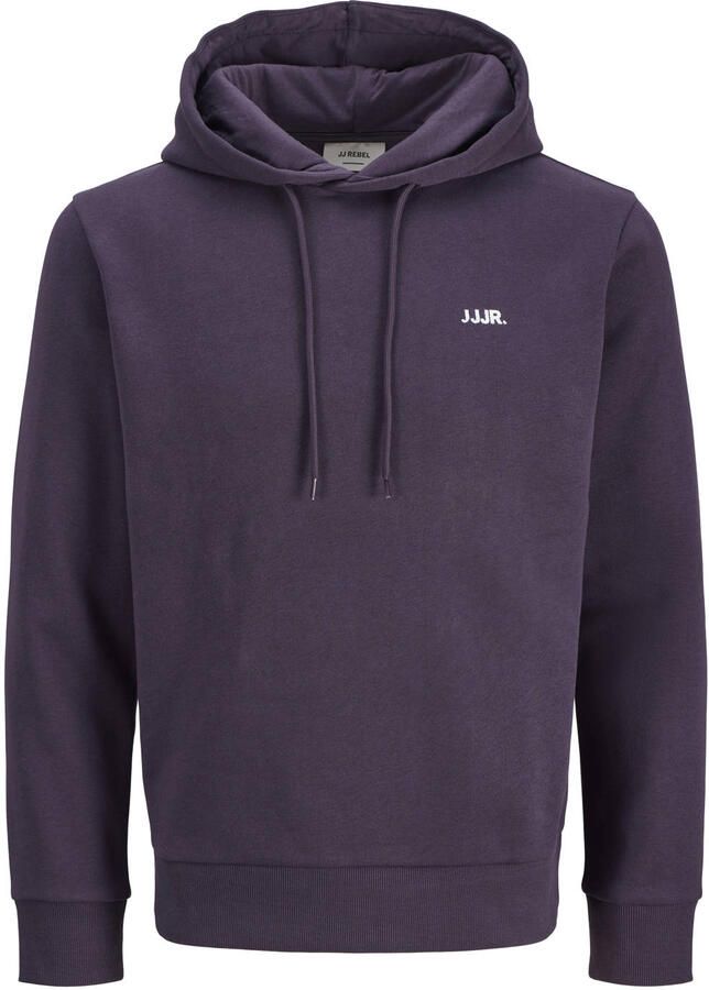 JJ REBEL regular fit hoodie donkerpaars