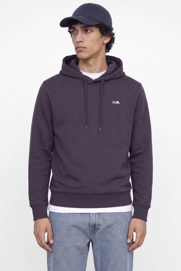 JJ REBEL regular fit hoodie donkerpaars - Foto 3