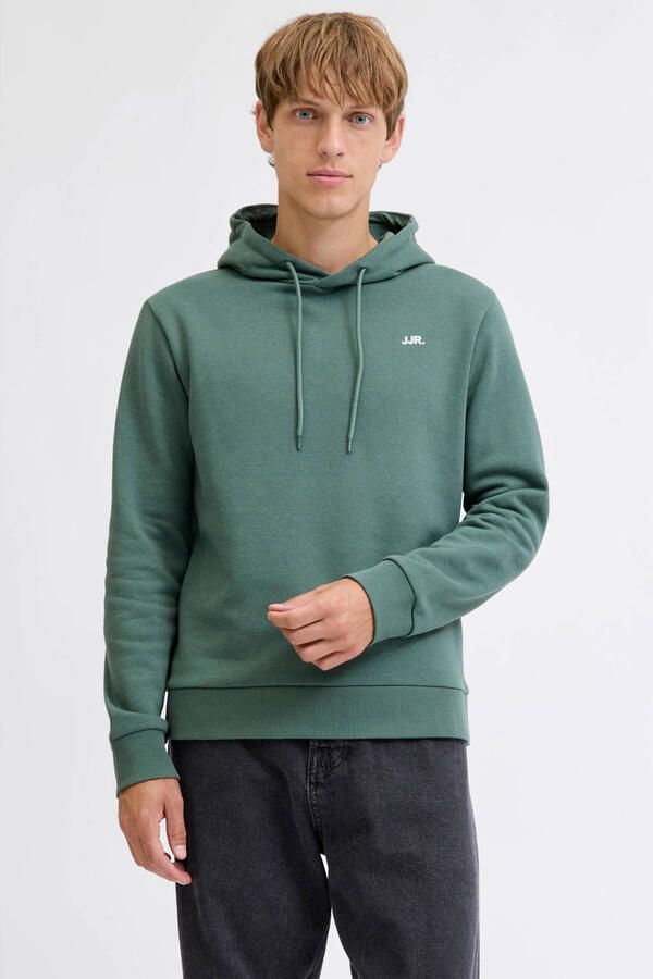 JJ REBEL Regular fit hoodie groen