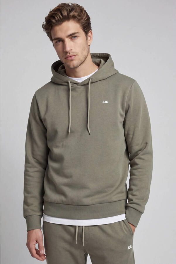 JJ REBEL regular fit hoodie groen