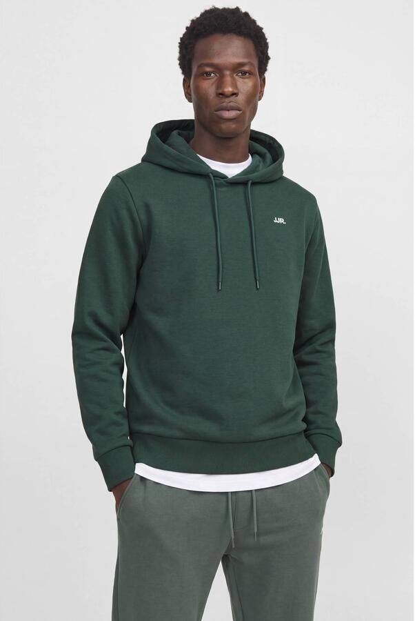 JJ REBEL regular fit hoodie groen