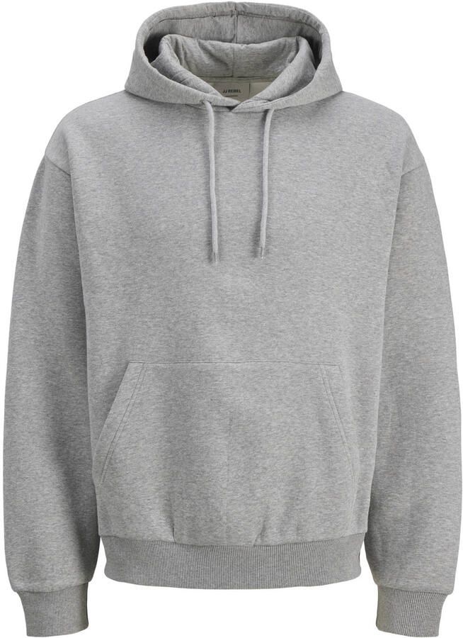 JJ REBEL regular fit hoodie lichtgrijs