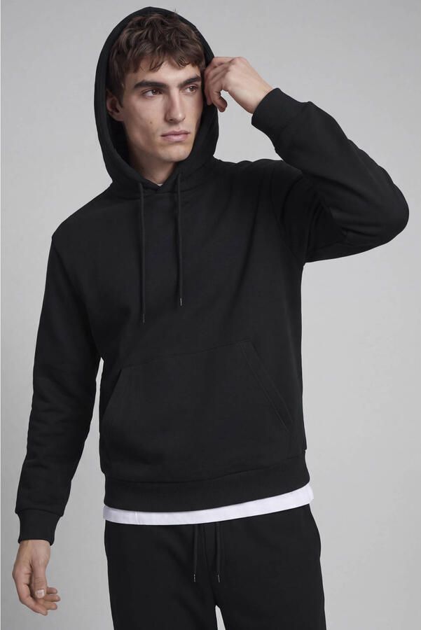 JJ REBEL regular fit hoodie zwart - Foto 3