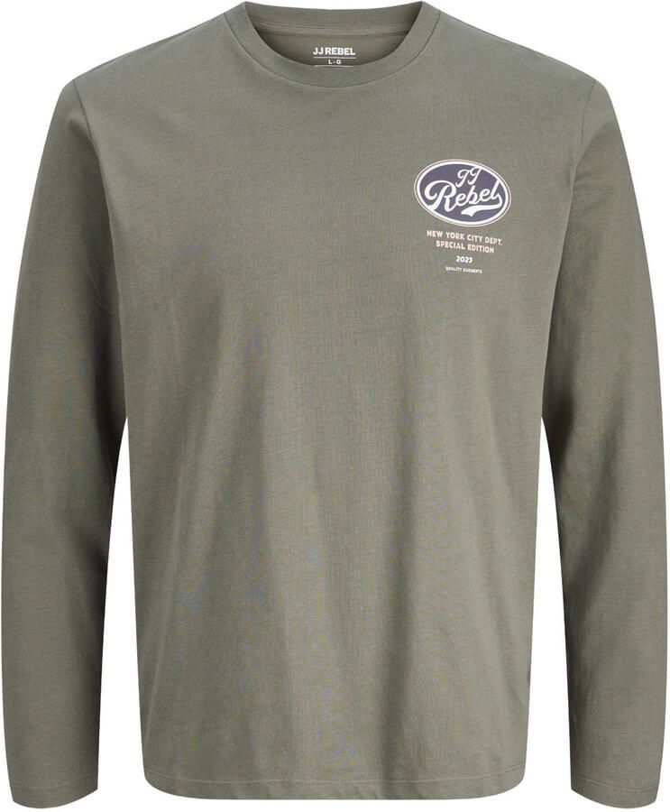 JJ REBEL regular fit longsleeve met logo tea leaf - Foto 2