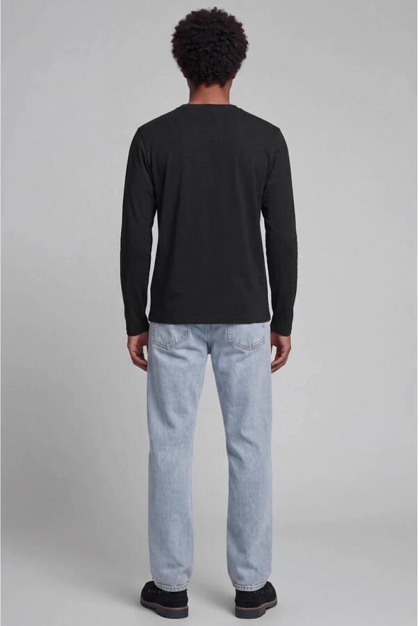 JJ REBEL regular fit longsleeve met logo zwart - Foto 2