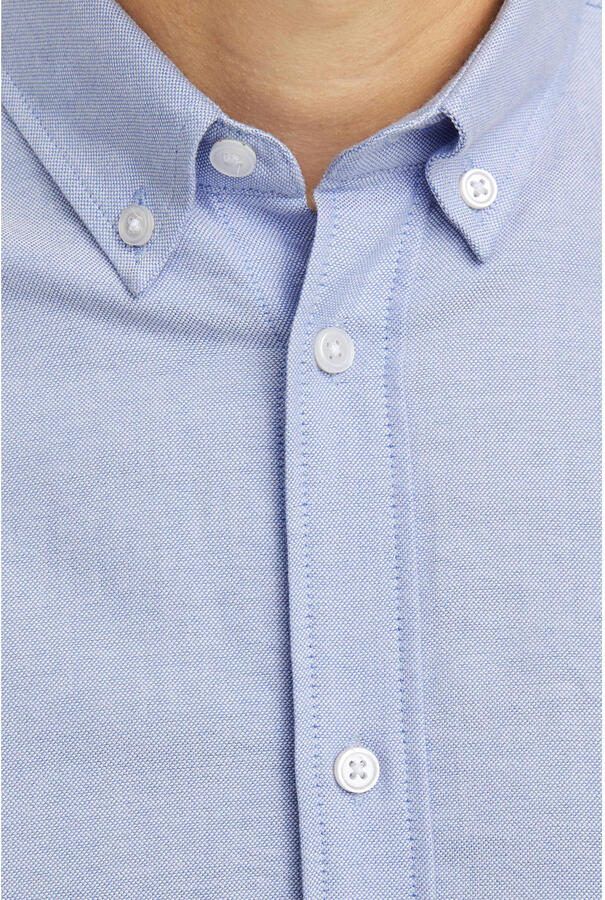 JJ REBEL regular fit overhemd JREBOSCAR blauw - Foto 2