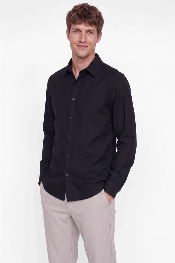 JJ REBEL regular fit overshirt zwart