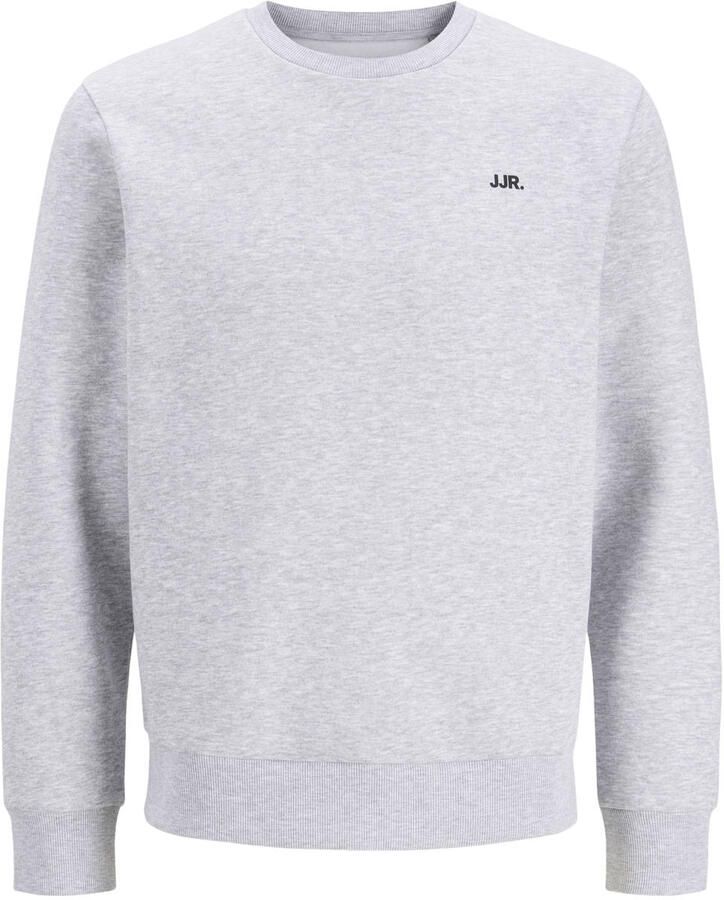 JJ REBEL regular fit sweater lichtgrijs