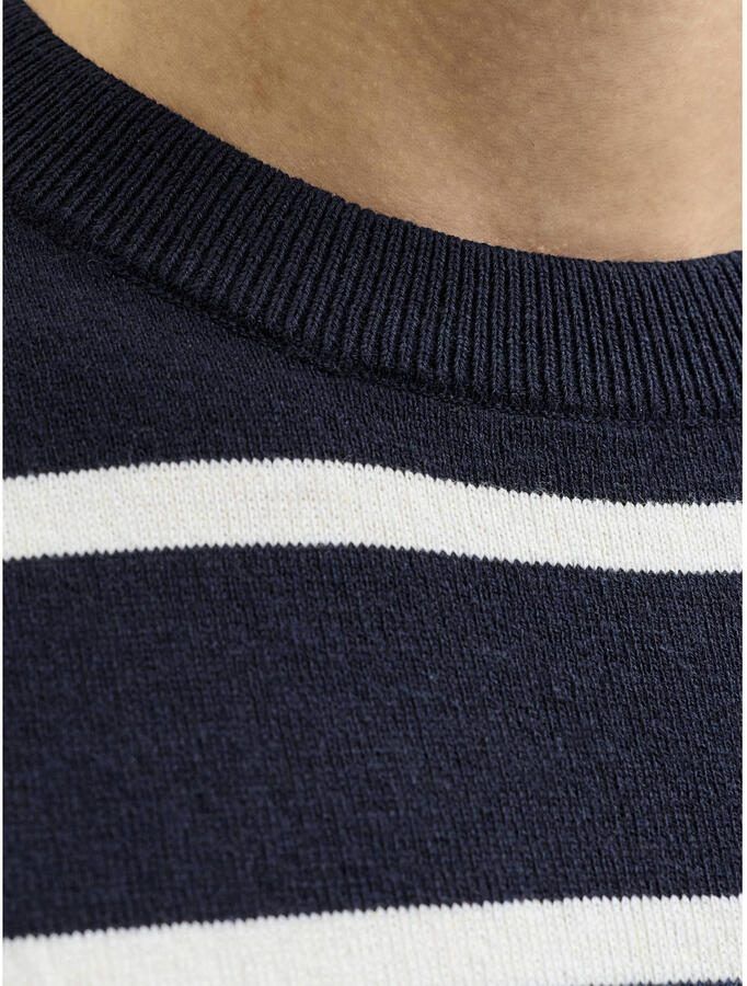 JJ REBEL regular gestreepte T-shirt donkerblauw - Foto 2